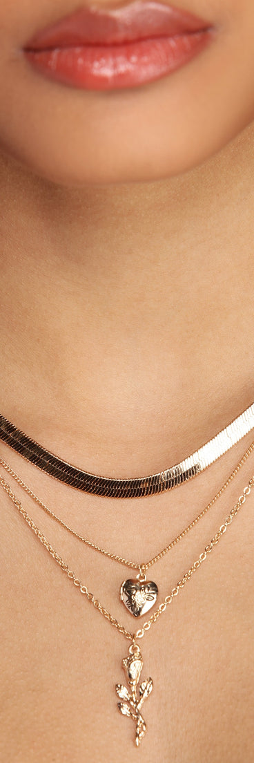 Layered Herringbone Necklace for 2022 festival outfits, festival dress, outfits for raves, concert outfits, and/or club outfits