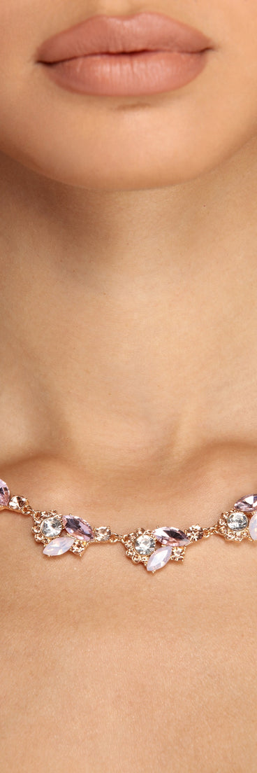 Glimmer In Gemstone Necklace