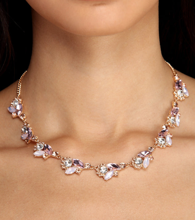 Glimmer In Gemstone Necklace