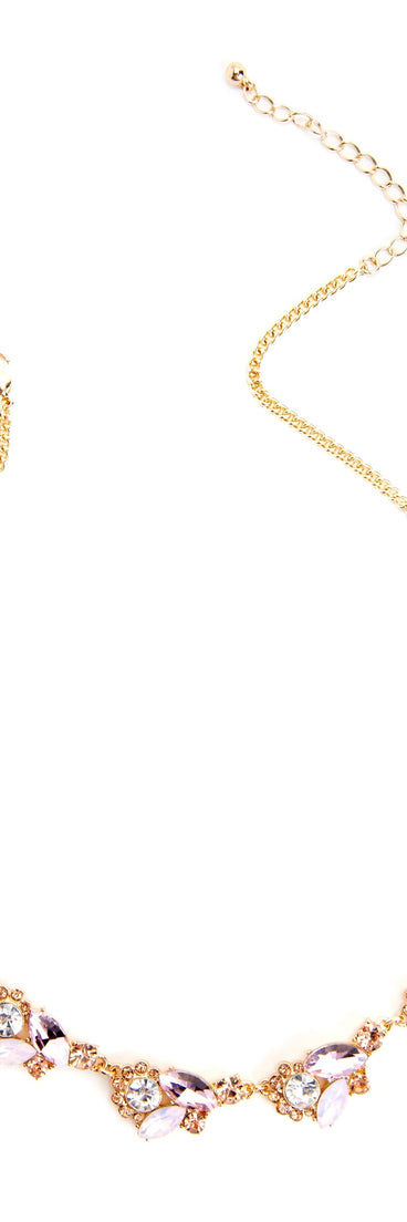 Glimmer In Gemstone Necklace