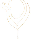 Moon Rhine Lariat Necklace Set for 2022 festival outfits, festival dress, outfits for raves, concert outfits, and/or club outfits