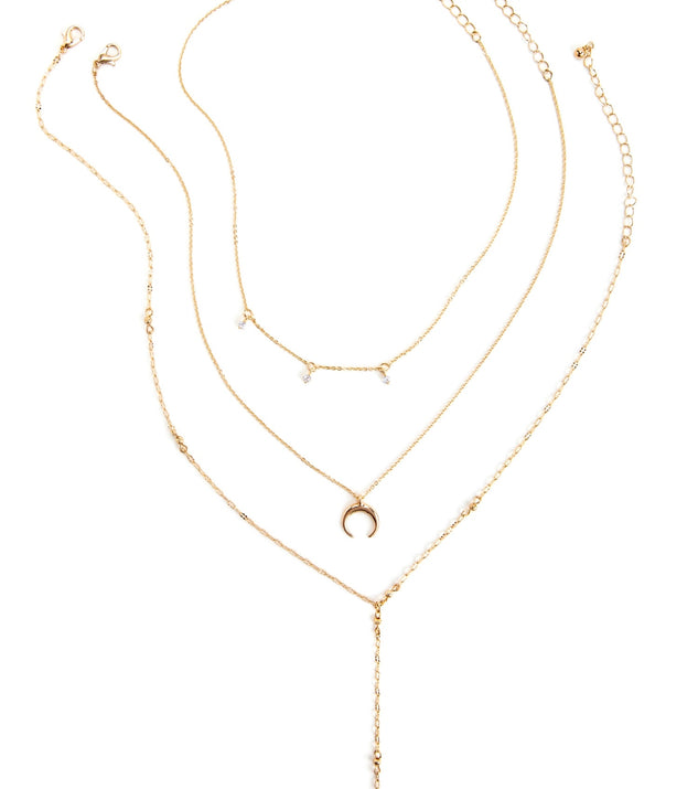 Moon Rhine Lariat Necklace Set for 2022 festival outfits, festival dress, outfits for raves, concert outfits, and/or club outfits