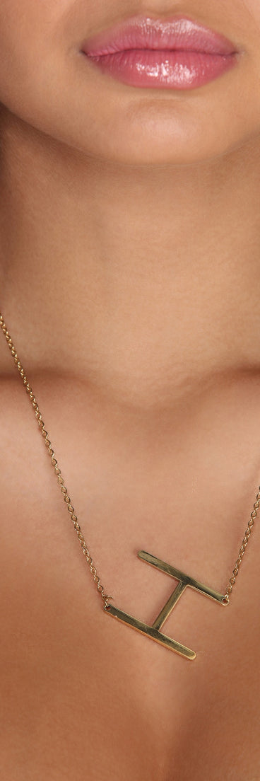 Give Me An H Necklace for 2022 festival outfits, festival dress, outfits for raves, concert outfits, and/or club outfits