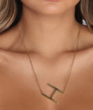 Give Me An H Necklace for 2022 festival outfits, festival dress, outfits for raves, concert outfits, and/or club outfits