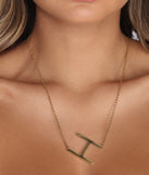 Give Me An H Necklace for 2022 festival outfits, festival dress, outfits for raves, concert outfits, and/or club outfits