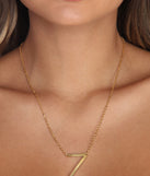 Large Initial Charm Necklace for 2022 festival outfits, festival dress, outfits for raves, concert outfits, and/or club outfits