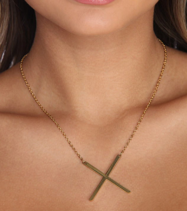 Large Initial Charm Necklace for 2022 festival outfits, festival dress, outfits for raves, concert outfits, and/or club outfits