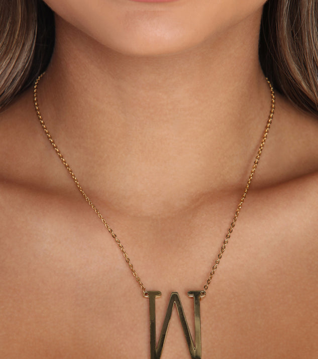 Large Initial Charm Necklace for 2022 festival outfits, festival dress, outfits for raves, concert outfits, and/or club outfits