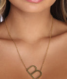 Large Initial Charm Necklace for 2022 festival outfits, festival dress, outfits for raves, concert outfits, and/or club outfits