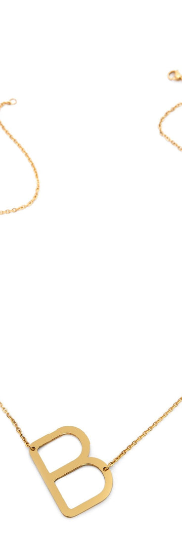 Large Initial Charm Necklace for 2022 festival outfits, festival dress, outfits for raves, concert outfits, and/or club outfits