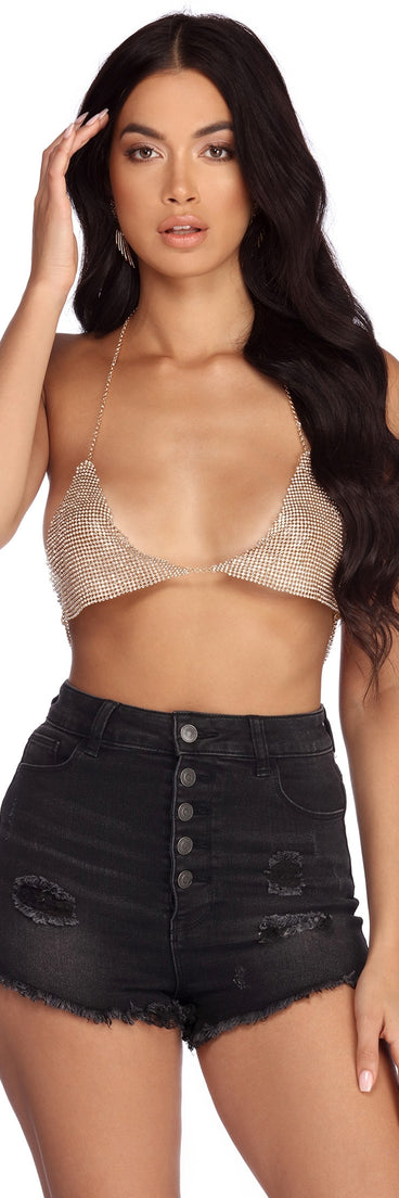 Rhinestone Mesh Body Chain is a trendy pick to create 2023 festival outfits, festival dresses, outfits for concerts or raves, and complete your best party outfits!