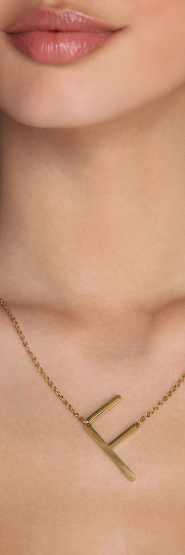 Large Initial Charm Necklace for 2022 festival outfits, festival dress, outfits for raves, concert outfits, and/or club outfits