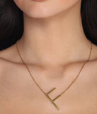 Large Initial Charm Necklace for 2022 festival outfits, festival dress, outfits for raves, concert outfits, and/or club outfits