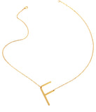 Large Initial Charm Necklace for 2022 festival outfits, festival dress, outfits for raves, concert outfits, and/or club outfits