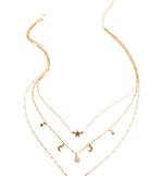 Star-Worthy Layered Necklace for 2022 festival outfits, festival dress, outfits for raves, concert outfits, and/or club outfits