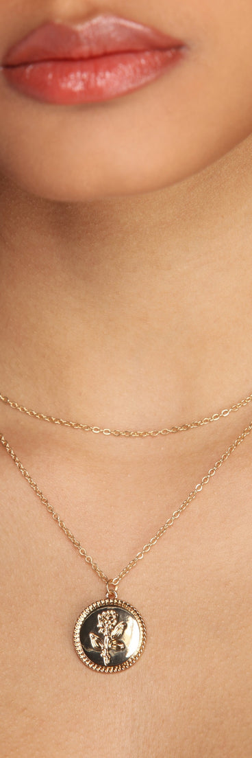 Blooming Beauty Layered Necklace for 2022 festival outfits, festival dress, outfits for raves, concert outfits, and/or club outfits