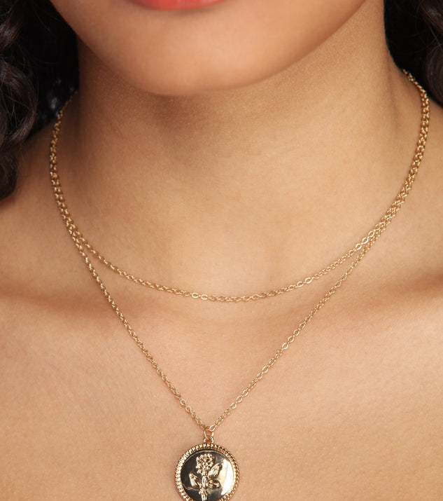 Blooming Beauty Layered Necklace for 2022 festival outfits, festival dress, outfits for raves, concert outfits, and/or club outfits