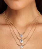 Gleaming Gemstone Layered Necklace for 2022 festival outfits, festival dress, outfits for raves, concert outfits, and/or club outfits