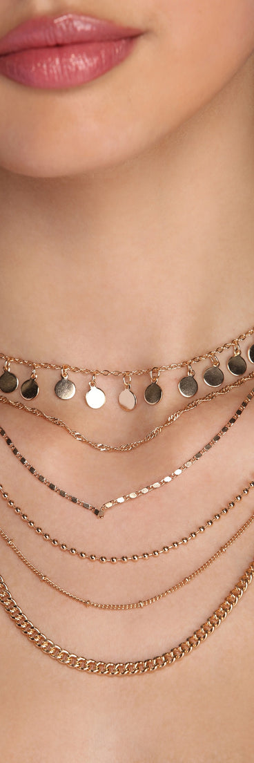 Layer On The Glam Necklace for 2022 festival outfits, festival dress, outfits for raves, concert outfits, and/or club outfits