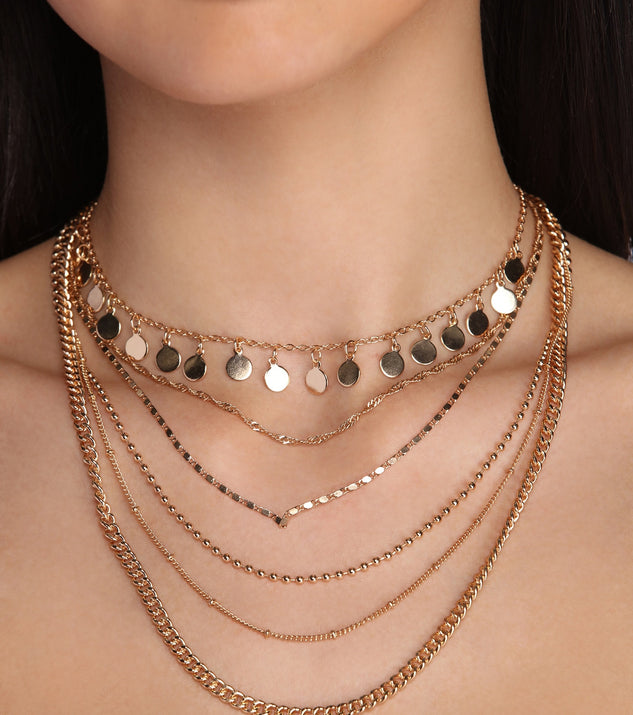 Layer On The Glam Necklace for 2022 festival outfits, festival dress, outfits for raves, concert outfits, and/or club outfits