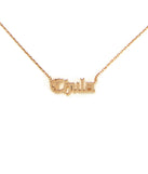 Chula Script Chain Necklace for 2022 festival outfits, festival dress, outfits for raves, concert outfits, and/or club outfits