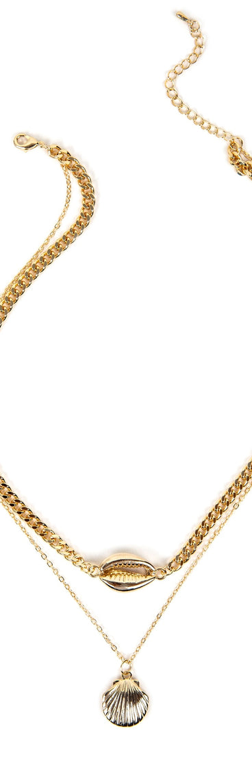 2 Row Sea Shell Necklace for 2022 festival outfits, festival dress, outfits for raves, concert outfits, and/or club outfits