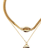 2 Row Sea Shell Necklace for 2022 festival outfits, festival dress, outfits for raves, concert outfits, and/or club outfits