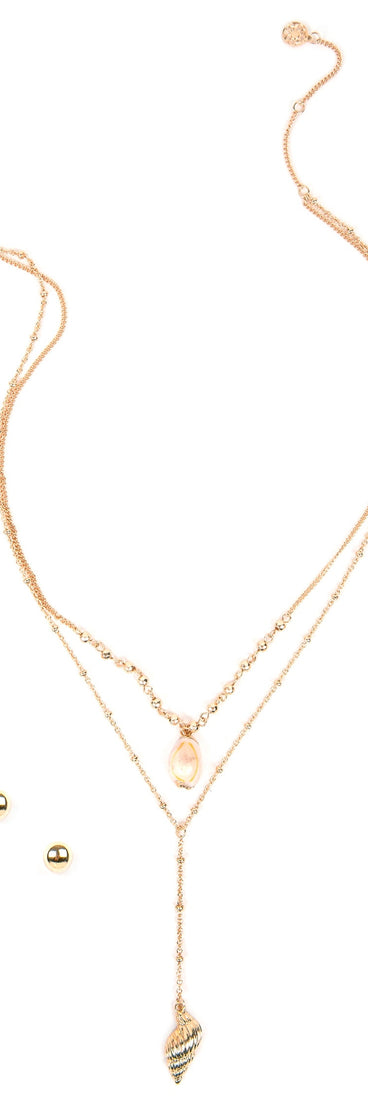 Sea Shell Lariat Set