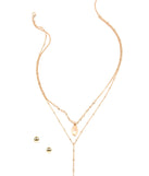 Sea Shell Lariat Set