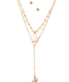Sea Shell Lariat Set