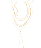 3 Pack Layered Choker And Lariat Chains for 2022 festival outfits, festival dress, outfits for raves, concert outfits, and/or club outfits