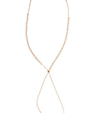Lariat Rhinestone Duster Necklace