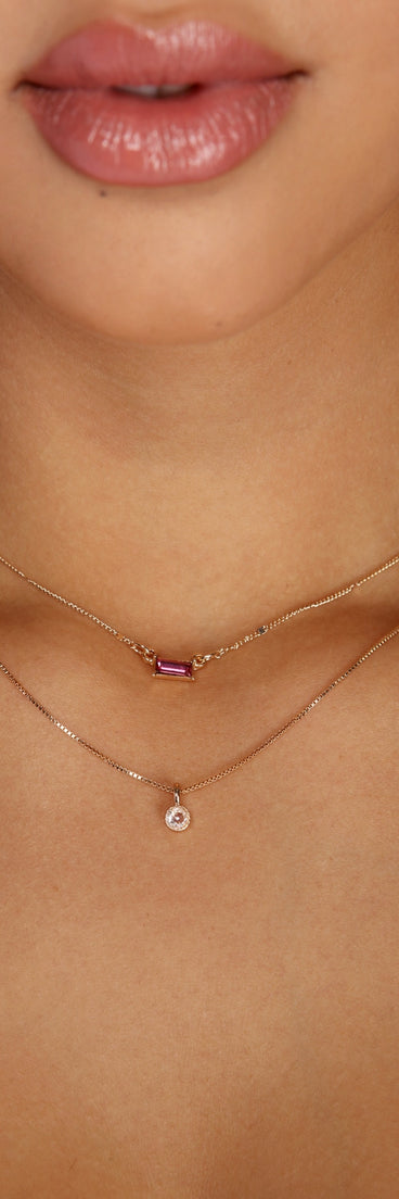 Sparkling Moment Cubic Zirconia Necklace for 2022 festival outfits, festival dress, outfits for raves, concert outfits, and/or club outfits