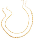 Layered Chain Link Necklaces for 2022 festival outfits, festival dress, outfits for raves, concert outfits, and/or club outfits