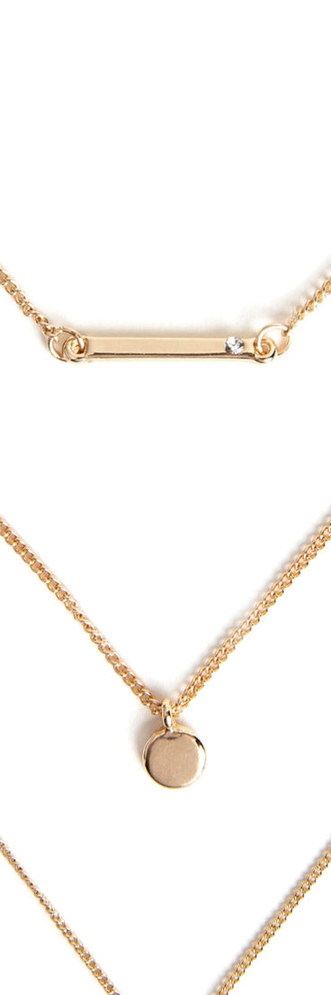 3 Row Dainty Lariat Charm Necklace for 2022 festival outfits, festival dress, outfits for raves, concert outfits, and/or club outfits