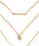3 Row Dainty Lariat Charm Necklace for 2022 festival outfits, festival dress, outfits for raves, concert outfits, and/or club outfits