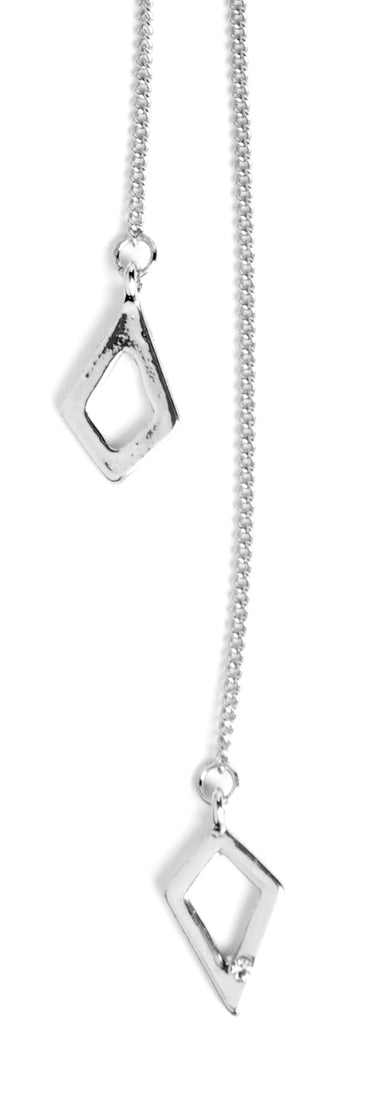 3 Row Dainty Lariat Charm Necklace for 2022 festival outfits, festival dress, outfits for raves, concert outfits, and/or club outfits