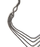 4 Row Rhinestone Necklace for 2022 festival outfits, festival dress, outfits for raves, concert outfits, and/or club outfits