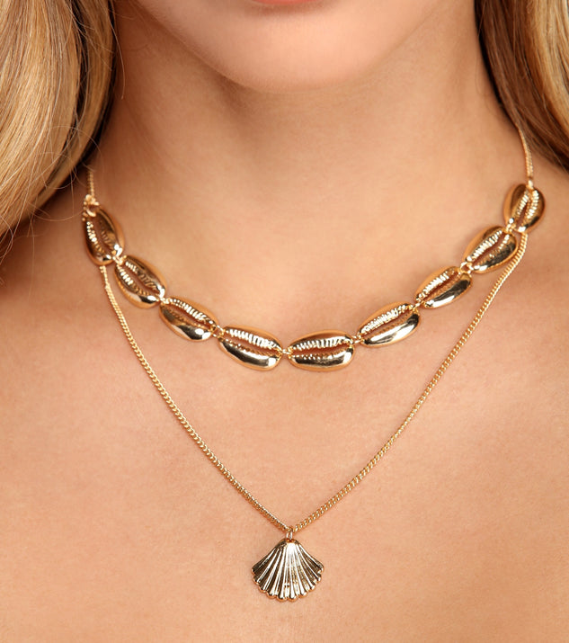Shell Collection Necklace for 2022 festival outfits, festival dress, outfits for raves, concert outfits, and/or club outfits