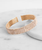 Rows of Radiance Cuff Bracelet is the perfect Homecoming look pick with on-trend details to make the 2023 HOCO dance your most memorable event yet!