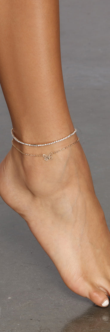 Just Dainty Anklet & Toe Ring Pack