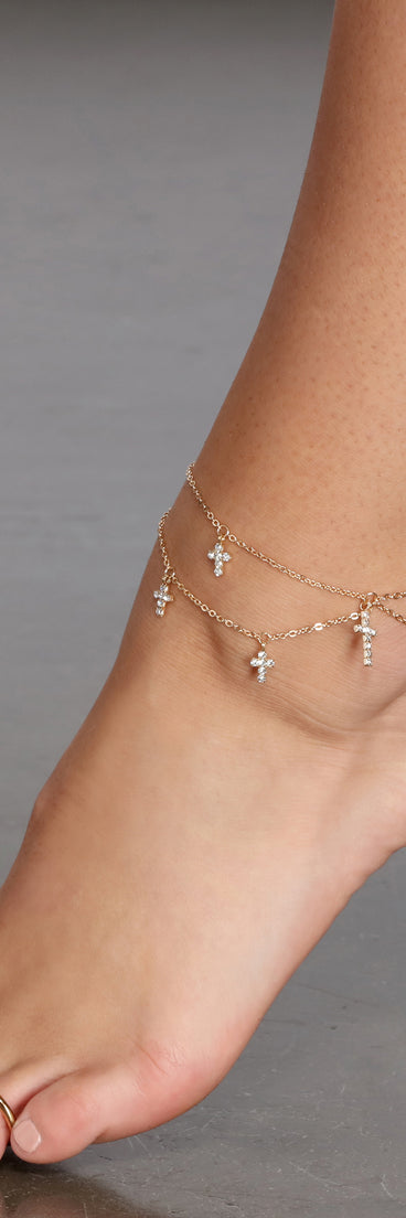 Don't Cross Me Anklet Set