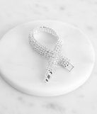 Rhinestone Multi Row Clasp Bracelet