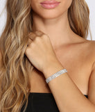 Love Yourself Rhinestone Bracelet is the perfect Homecoming look pick with on-trend details to make the 2023 HOCO dance your most memorable event yet!