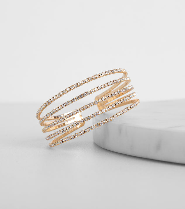 Give Me The Light Rhinestone Cuff Bracelet | Windsor