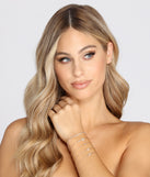 Five Pack Dainty Chain Pendant Bracelets