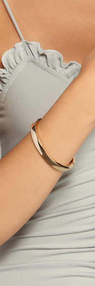 Sleek Finishes Cuff Bracelet