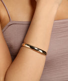 Chic And Sleek Adjustable Bangle