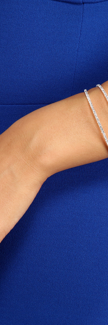 A Little Bling Wire Rhinestone Cuff