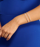 A Little Bling Wire Rhinestone Cuff